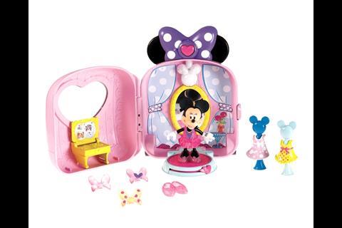 Disney Mattel Minnie Mouse's On The Go Fashion Bowtique